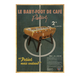 POSTER VINTAGE BABY-FOOT PETIOT