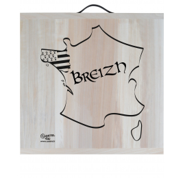 PLANCHE PEUPLIER "BREIZH" CARTE (70 x 70 CM)