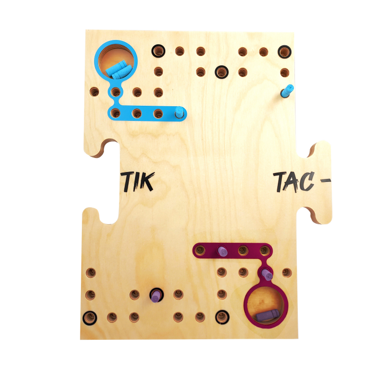 Jeu de TOC - TOCK en bois de 2 à 4 joueurs, CE jeux de société TAC TIK TAK  TIC