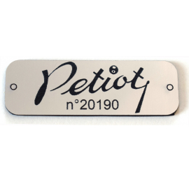 PLAQUE GRAVEE BABY-FOOT PETIOT