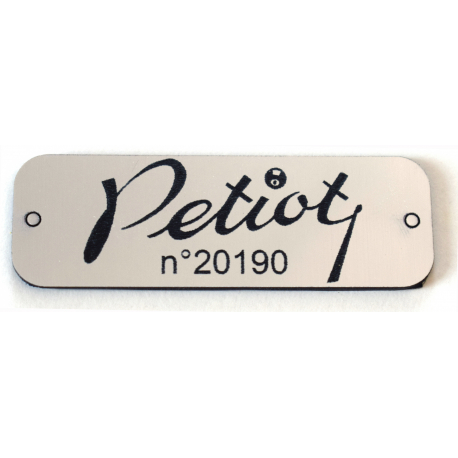 PLAQUE GRAVEE BABY-FOOT PETIOT