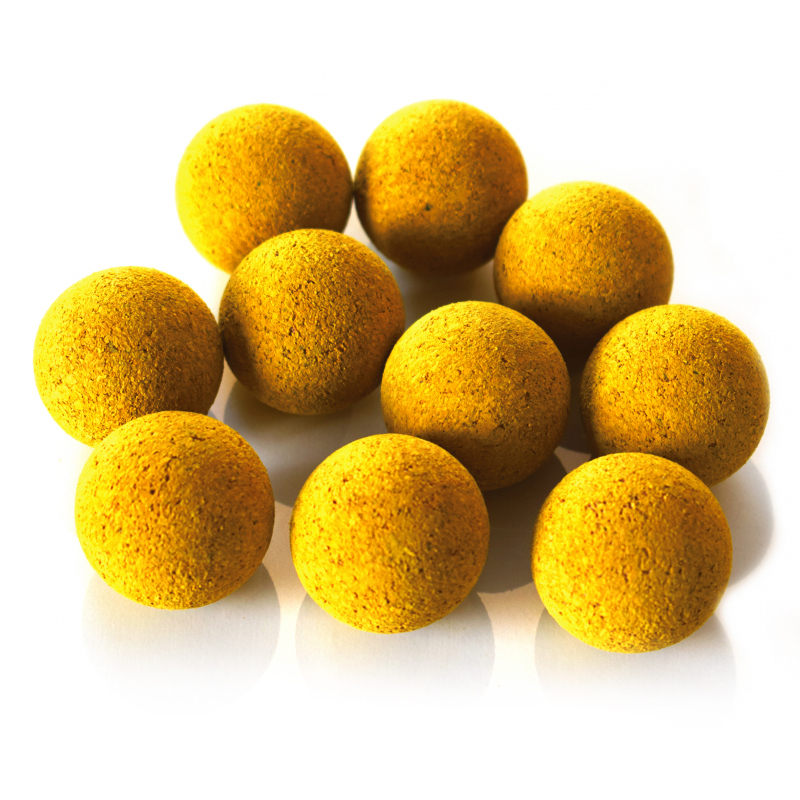 Set de 10 balles jaunes de babyfoot en liège - Sportibel SA